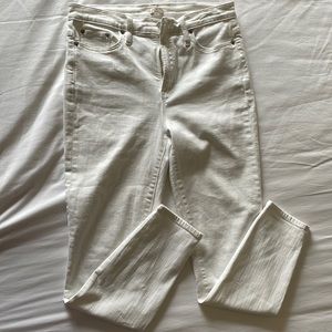 J Crew White Denim Skinny Jeans